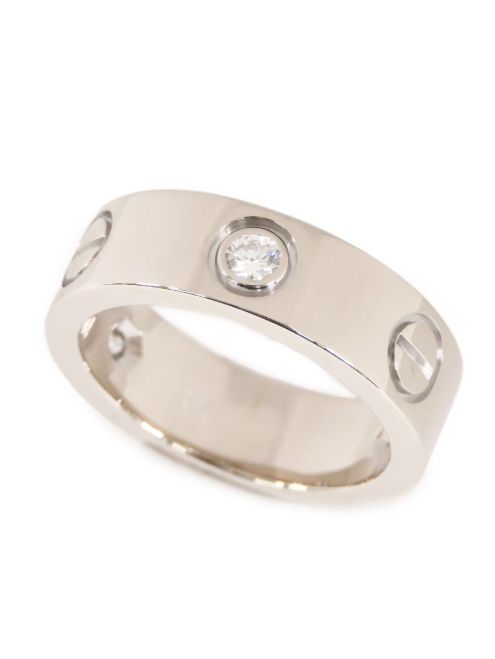 Cartier Love Ring Classic Model White Gold 18k Diamond